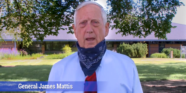 Your friendly neighbor Jim Mattis wants you to wear a face mask