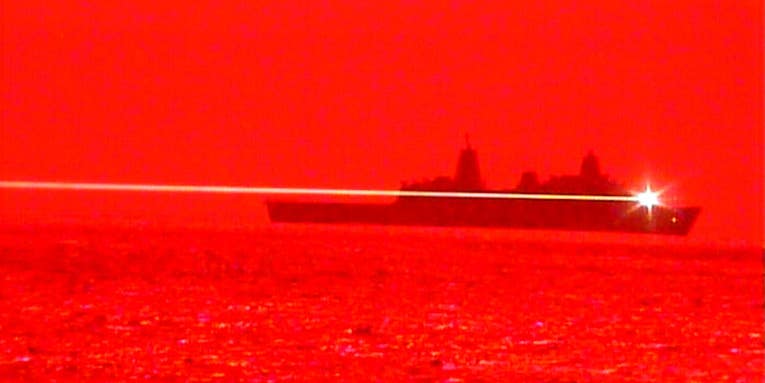 USS Portland Laser Weapon System Demonstrator