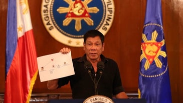 Philippine President Rodrigo Duterte says coronavirus troublemakers will be shot dead by the military
