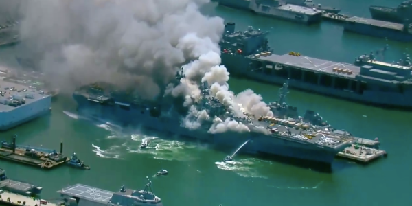 17 sailors, 4 civilians injured in USS Bonhomme Richard fire