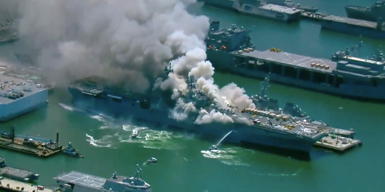 USS Bonhomme Richard fire in San Diego