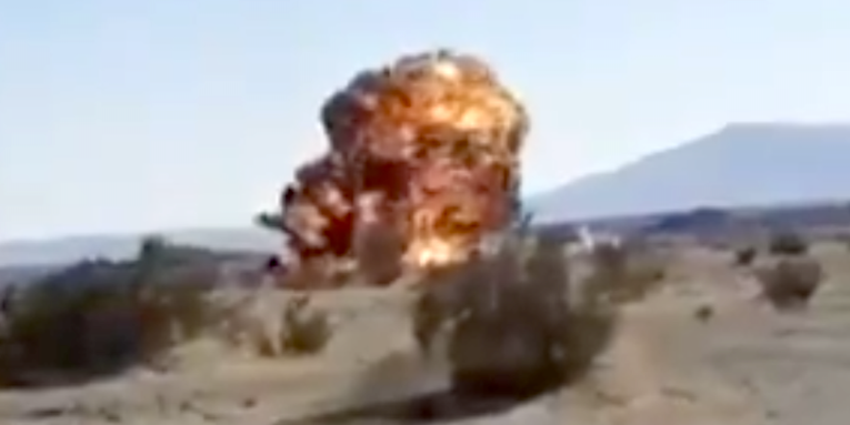 Intense video shows fiery Marine Corps F-35 crash after colliding with a C-130
