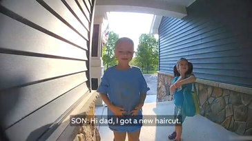 Drop everything and watch this adorable video of two kids leaving messages for their deployed dad