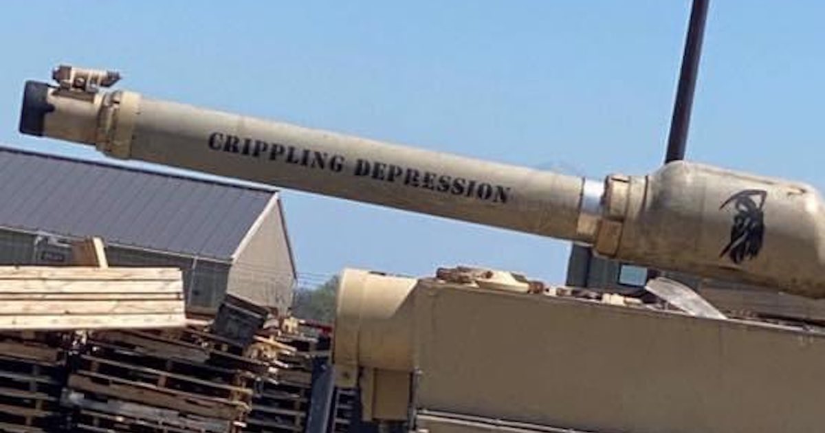We salute the Army crew who named their tank ‘crippling depression’