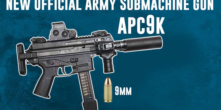 The APC9K is the first new official army submachine gun since World War II