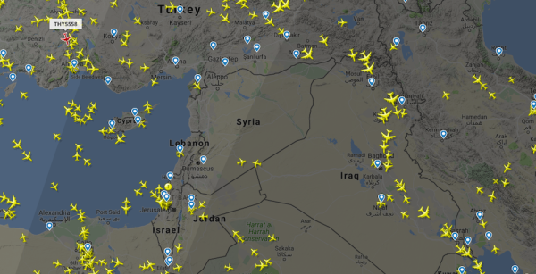 Airplanes Are Steering Clear Of Syria Amid Threats Of A US Strike
