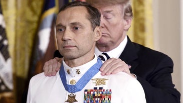 ‘Outmanned, Outgunned and Fighting’: Navy SEAL Britt Slabinski Receives Medal of Honor