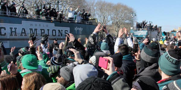 Eagles Fans Get The Party Of A Lifetime: Military Bands And Zero Football Players