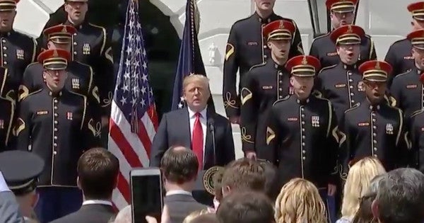 Watch President Trump Sing ‘God Bless America’ Like The Incredible Patriot That He Is