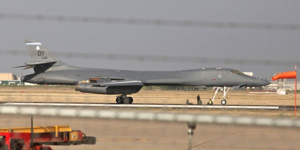 A B-1 Lancer Made An Emergency Landing Just Before The Air Force Grounded The Entire Fleet