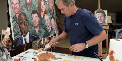George W Bush Opens Up About Veterans, Iraq, And The Healing Power of Art