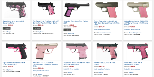 Take A Stand For Women: Ban Pink Guns