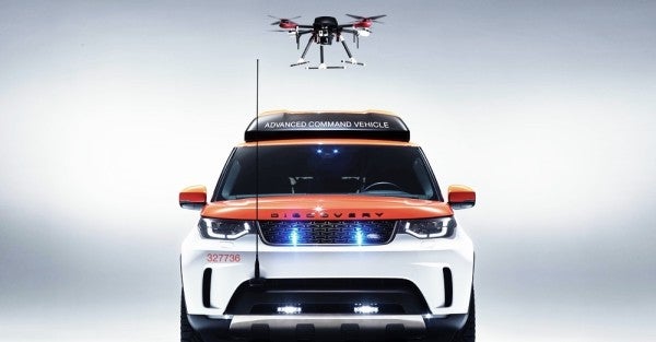 Land Rover Built A Drone-Enabled Rescue Vehicle To Help The Red Cross Save Lives