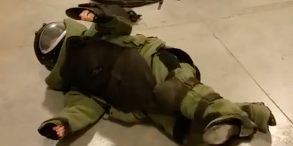 This Is What Happens When You Put A Civilian In A Bomb Suit