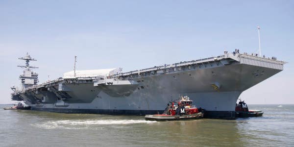 The Navy’s Futuristic New Aircraft Carrier Is Finally Hitting The Seas For Testing