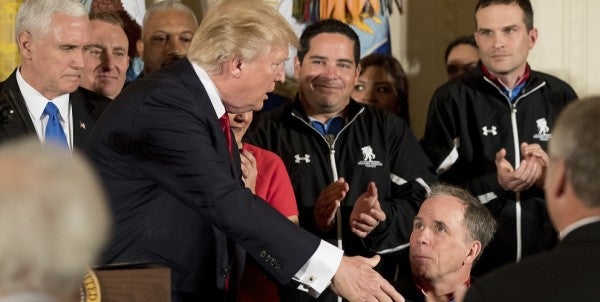 Our Way Of Life Endures Because Of You, President Tells Wounded Vets