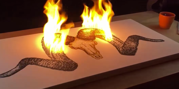 This Guy Paints With Gunpowder, And It’s Exactly As Cool As It Sounds