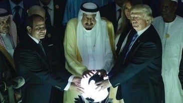 Here’s The Deal With That Glowing Orb Trump Touched In Saudi Arabia