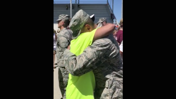 Vet’s Illness Keeps Him From Walking, But He Stands For His Son’s Recruit Graduation