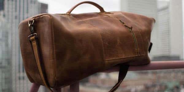 This Leather Duffel Bag Is The Ultimate Gift For Service Members And Military Aficionados