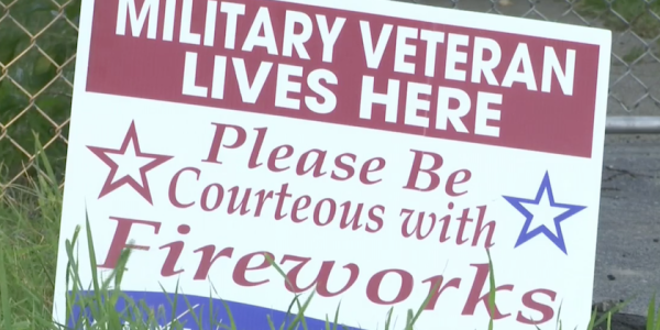 A Navy Vet’s Fireworks Courtesy Sign Keeps Getting Stolen From Her Yard