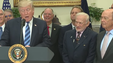 Buzz Aldrin Is The Best Part Of Trump’s Space Council Announcement