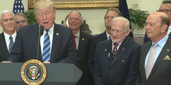 Buzz Aldrin Is The Best Part Of Trump’s Space Council Announcement