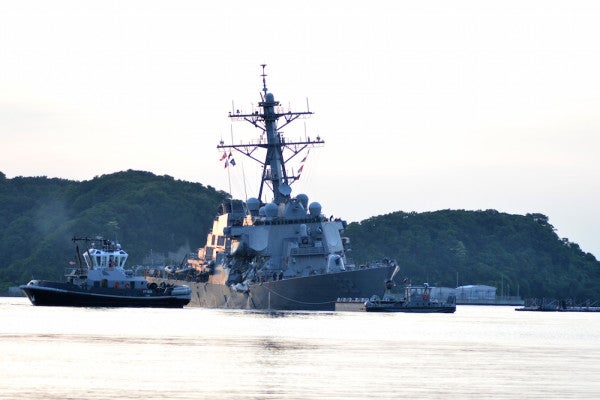 7 Sailors Still Missing, Commander Injured After USS Fitzgerald Collides With Merchant Ship