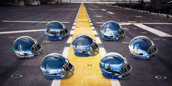 The Naval Academy’s New Helmets For the Army-Navy Game Are Badass