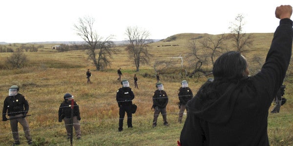 Flooded With Support, Standing Rock Vets Ramp Up Operation And Brace For Showdown