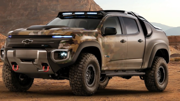 Troops Might Soon Be Riding The Hydrogen-Powered Chevy Colorado ZH2 Into Battle