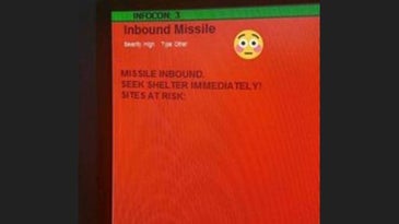 Oops. This 'Incoming Missile' Warning Was Accidentally Sent Out Across Air Base