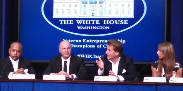 Vets Receive Smart Advice From “Shark Tank” Investors At White House Event