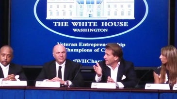 Vets Receive Smart Advice From “Shark Tank” Investors At White House Event