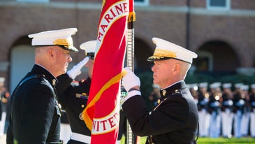Dunford Succeeds Amos As Marine Commandant