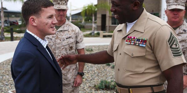 Kyle Carpenter Stole The Sergeant Major Of The Marine Corps’ Chair