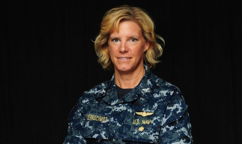 Capt. Amy Bauernschmidt posed for a photo when she was still Executive Officer of
USS Abraham Lincoln 
(Navy photo / MC3 Jessica Paulauskas)
