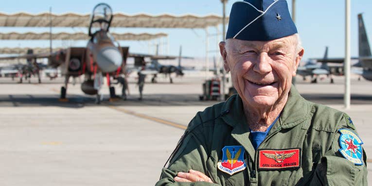 Legendary pilot Chuck Yeager, who broke the sound barrier, has died