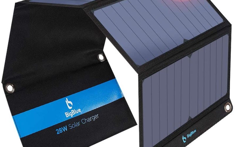 BigBlue foldable solar phone charger