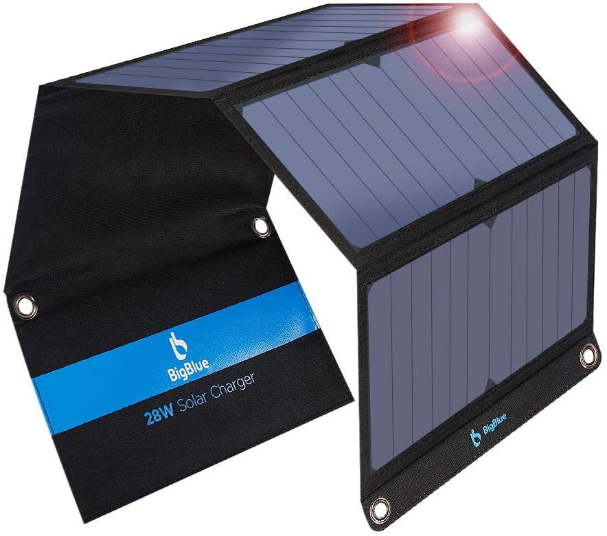 BigBlue foldable solar phone charger