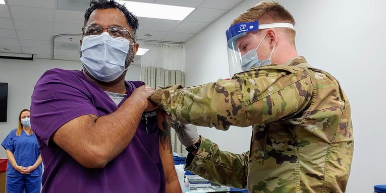 Fort Bragg administers its first COVID-19 vaccine