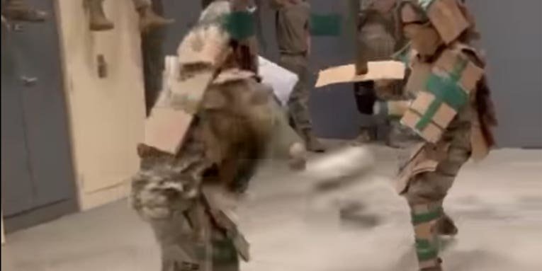 This video is a case study in how to combat boredom in the military