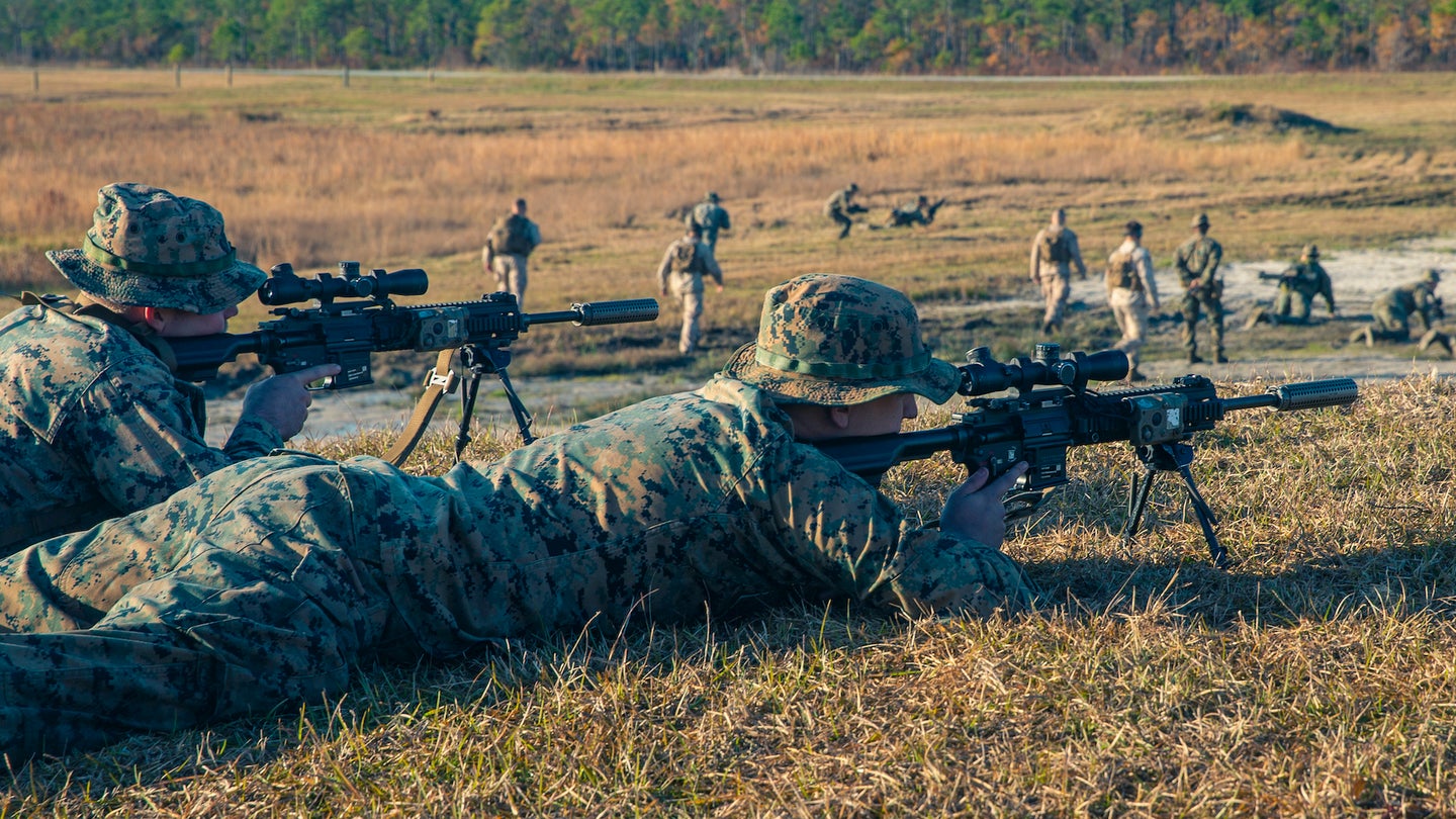 U.S. Marines with India Company, 3rd Battalion, 6th Marine Regiment, 2d Marine Division, rehearse live-fire assaults on range Golf-36 (G-36), Camp Lejeune, North Carolina, Dec. 11, 2020. Range G-36 is the newest addition to the Camp Lejeune training environment. This range is designed to accommodate company-size assaults and evolutions. (U.S. Marine Corps photo by Lance Cpl. Jacqueline Parsons)