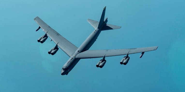B-52s fly over the Middle East in another rattle of the saber at Iran