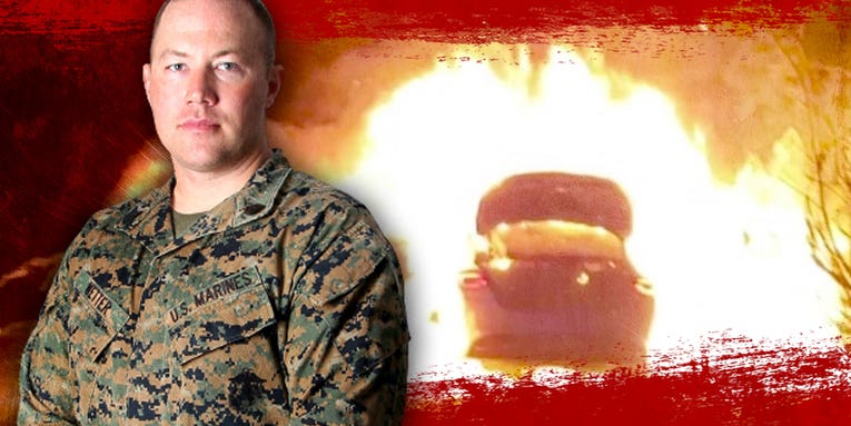 ‘I don’t think I’m special’ says Marine who rescued a baby from a burning car