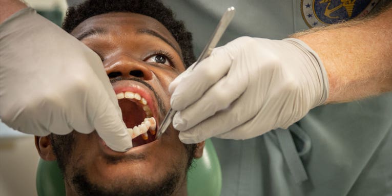 This Marine’s new jaw was made out of his leg bone in a breakthrough new surgery