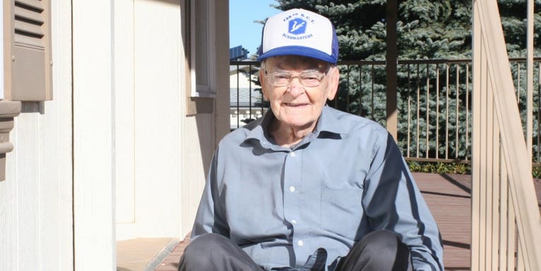We salute this World War II veteran for surviving two pandemics a century apart
