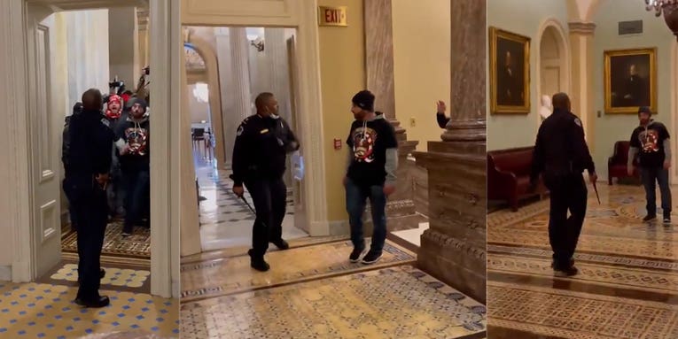 Police officer who faced down mob at Capitol is an Iraq War Army vet