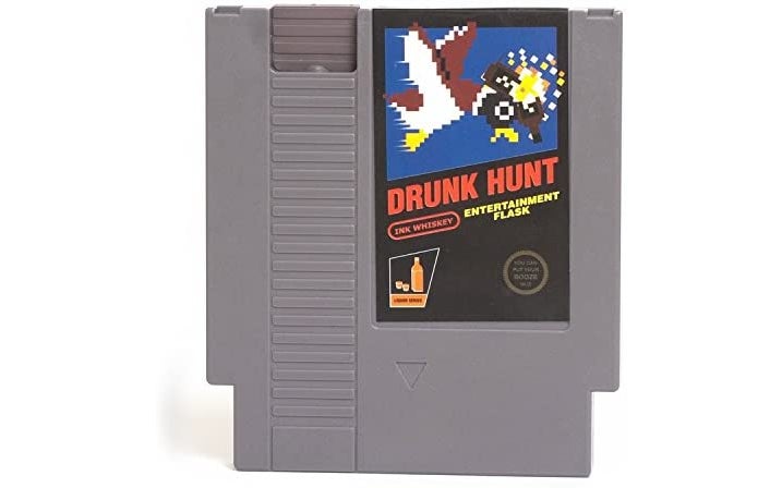 Ink Whiskey video game flask