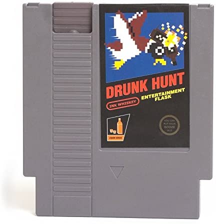Ink Whiskey Video Game Flask